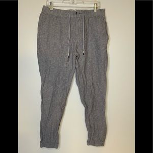 Zara Man tapered linen pants gray Size XL